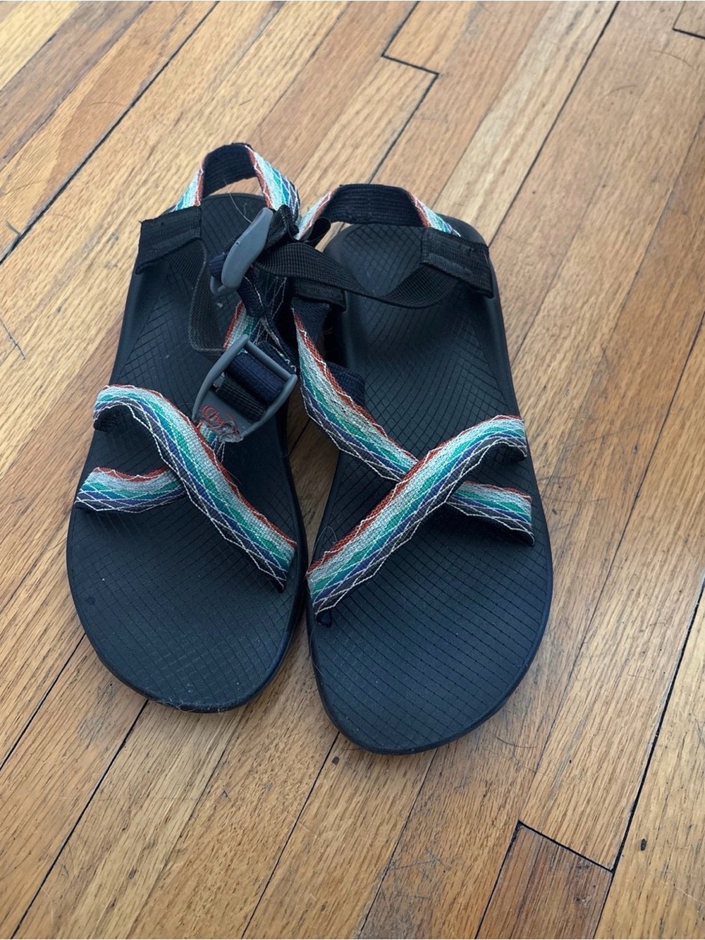 Chaco Outdoor Sandals with Multicolor Woven Straps